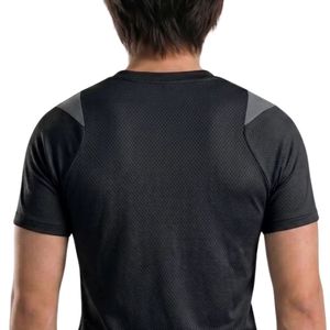 เสื้อยืดกีฬาแห้งเร็วสีดำสำหรับผู้ชาย เสื้อยืดออกกำลังกายน้ำหนักเบาระบายอากาศได้ดีสำหรับการวิ่งออกกำลังกายฟิตเนสชุดออกกำลังกาย - Product Image 6