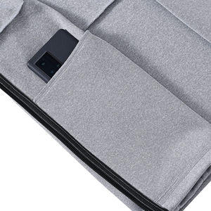 Chándal de cuello alto de color liso hecho a medida para hombre, el más vendido, de poliéster, corte regular, con cremallera completa - Product Image 5