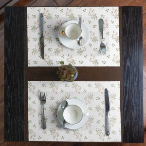 Mantel Individual con Diseño de Hojas, Impermeable, Resistente a las Manchas, Antideslizante, Fácil de Limpiar, Decoración para Mesa de Comedor - Product Image 2
