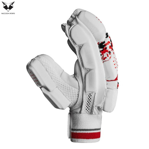 2026 Best Product <b>Black</b> Red White Color Highest Quality With Own Logo Print Fully Customized Design Cricket Batting <b>Gloves</b> - Product Image 3