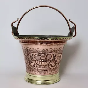 Cubo de Cobre Puro de la Mejor Calidad con Artículos de Cobre Tradicionales Hechos a Mano para Uso en el Hogar y la Cocina, Disponible a Precio de Mayoreo - Product Image 4