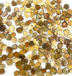 Lote de turmalina amarilla natural en rodajas, piedras preciosas sueltas de 4-8 mm, rodajas de turmalina para la fabricación de joyas - Product Image 4