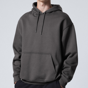 Sweat à capuche personnalisé de luxe avec logo sur le devant, tissu en molleton 100% coton, séchage rapide, respirant, design avec poche, coupe classique, décontracté pour homme - Product Image 1