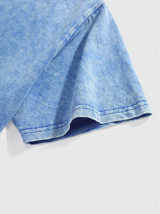 Camiseta de Estilo Urbano para Hombre, Corte Regular, Ecológica, Transpirable, con Tela de Algodón Suave para Salidas Informales, Personalización Completa - Product Image 4