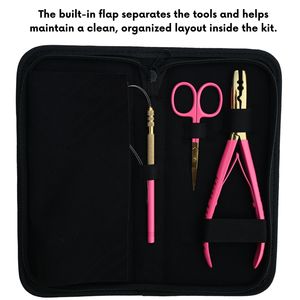 Professional Waterproof Hair Extension Tools Kit Stainless Steel Beads Remover <b>Crimp</b> Pliers Hair Cutting Styling <b>Set</b> Durable - Product Image 4