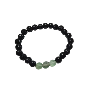 High Quality Bracelet Black Agate & Green Fluorite Beads Stone Bracelet Crystal Gemstone Fashion Jewelry Men & Women Gift Energy - Product Image 5