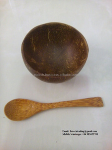 Bols de noix de coco en coquille naturelle de grande taille écologiques emballés dans des accessoires de cuisine en carton - Product Image 4