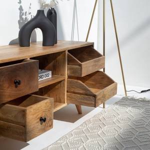 Mueble de TV de Madera Vandana Altis Zenova, Consola de Entretenimiento Moderna de Madera Maciza Minimalista - Product Image 6