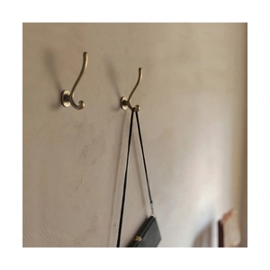 Rustic Victorian Style Metal <b>Coat</b> <b>Hook</b> Aged Bronze Wall Hanger Entryway Mudroom Premium Furniture Hardware Double Garment <b>Hook</b> - Product Image 3