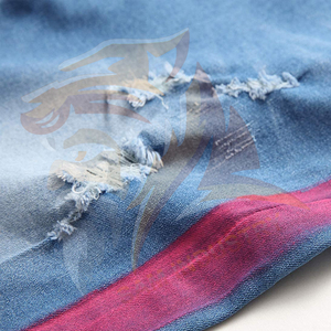 Shorts de Mezclilla de Color Sólido de Primera Calidad con Logotipo Personalizado para Hombre, Nuevos Shorts de Mezclilla Transpirables, Resistentes al Viento y de Secado Rápido - Product Image 3