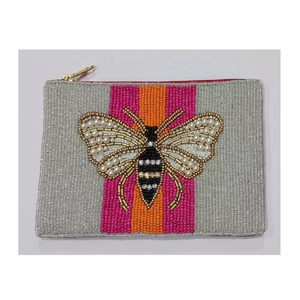 Dernier modèle de porte-monnaie élégant fait main avec perles, portefeuille de haute qualité, prix direct usine - Product Image 3