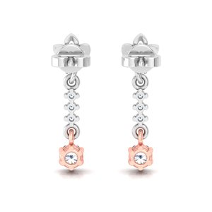 Luxury Designer Round Cut Lab Grown Diamond 14K Gold IGI Certified <b>Earring</b> <b>Tops</b> for Gift Party & Anniversary - Product Image 6