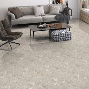 Kajaria 60x60 Carreaux de sol marron haute résolution 600x600mm brillant 24x24 en porcelaine polie 2x2 Produit populaire pour supermarchés - Product Image 5