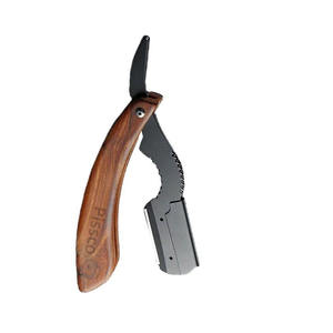 Rasoir pliant de salon pour barbe et cheveux, rasoir de coiffeur - Product Image 3