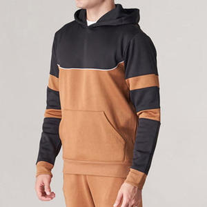 Conjuntos deportivos de 2 piezas con logotipo personalizado, transpirables, informales, de tela gruesa, con sudadera con capucha y pantalones deportivos para hombre. - Product Image 5