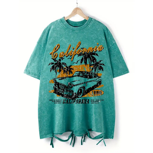 Women Fashion Short Sleeve <b>T</b>-<b>Shirt</b>, A Lightweight And Trendy Top Suitable For Casual Street Wear <b>Oversized</b> <b>T</b>-<b>Shirt</b> - Product Image 1