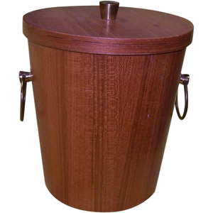Seau à glace en bois d'acacia, refroidisseur de bouteilles de vin et whisky, articles de qualité supérieure pour boissons, avec couvercle - Product Image 1