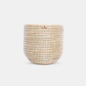 Juego de 3 cestas cilíndricas de mimbre hechas a mano, cestas de almacenamiento artesanales, venta al por mayor, ecológicas, hechas en Vietnam - Product Image 3