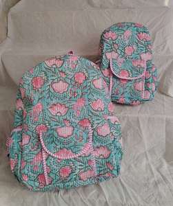 Luxury Summer Christmas New Arrival Lightweight <b>Mini</b> <b>Backpack</b> Trending Block Printed College Teen Set of three - Product Image 3
