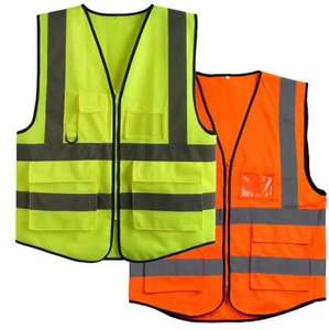 Chaleco Reflectante de Alta Visibilidad para Tráfico y Construcción NESTA SPORTS, Chaqueta de Seguridad Multibolsillos - Product Image 6