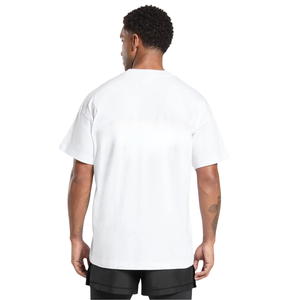 Mens Oversized Athletic Gym T <b>Shirt</b> Breathable Fitness Workout Tee Loose Fit Training Performance <b>Shirt</b> <b>White</b> - Product Image 2