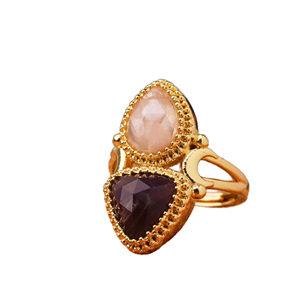 Luxury Wedding Design Gemstone Ring With Brilliant Colour Stones Ideal For Bridal Wear Engagement And Fine Jewellery - Product Image 3