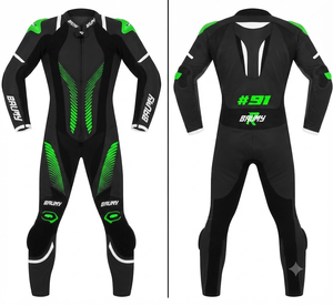 Traje de Carreras Personalizado para Hombre en Cuero Vacuno/Canguro, Mono de Una Pieza con Armadura de Nivel 2 CE, Hecho a Medida, Protección OEM - Product Image 1