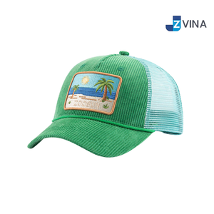 Custom Logo <b>Cap</b> With Tropical Embroidery Patch Summer Beach <b>Hat</b> Unisex Adjustable Casual Style - Product Image 1