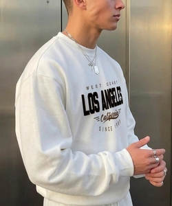 เสื้อสเวตเชิ้ตผู้ชายสีเทาเข้ม คอตั้ง ซิป ¼  ลายพิมพ์คำคมนิวยอร์ก ทรงปกติ สวมใส่สบาย ระบายอากาศได้ดี ผลิตจากโพลีเอสเตอร์ 100% เหมาะสำหรับฤดูใบไม้ร่วง - Product Image 2