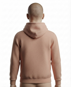 <b>Men's</b> <b>Pink</b> Hooded Sweatshirt Regular Fit Cotton Knitted Casual <b>Hoodie</b> with Front Pocket Autumn Wear - Product Image 3