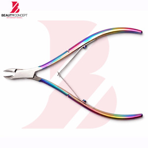 Stylish Rainbow Multi-Color Coated Cuticle Nipper, Best Quality Product Professional Sharp Blade Nail Dead Skin <b>Trimmer</b> - Product Image 3