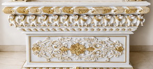 Designer Marble Look Teak Wood Temple Manufacturer - Product Image 4