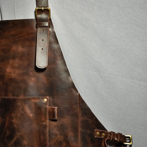 Heavy duty oyster <b>leather</b> <b>tool</b> belt offering secure organization for harvesting knives and professional <b>tools</b> in reasonable rate - Product Image 6