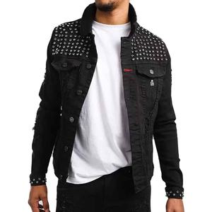 Chaqueta Personalizada para Hombre con Detalles Brillantes de Diamantes, Costuras Duraderas, Acabado Profesional, Chaqueta Vaquera con Pedrería - Product Image 2