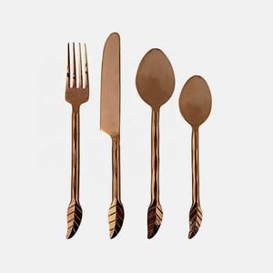 Prix de gros des couverts en acier inoxydable martelé plat manche royal argent poli pour mariage et fête - Product Image 6