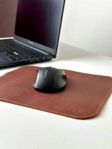Tapis de souris en cuir véritable fait main, base antidérapante en daim, tapis de bureau personnalisé, tapis d'écriture exécutif pour ordinateur LMP-0051 - Product Image 6
