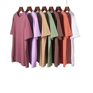 T-shirt pour homme en coton 100% de qualité supérieure, tricoté, coupe classique, manches courtes, 220g, motif de lettres épais, logo personnalisé, fournisseur BD - Product Image 5