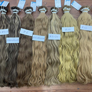 ผมแท้เวียดนาม 100% แบบธรรมชาติ ลอนคลื่น ต่อผมแบบ I-Tip ขายส่ง ขนาด 12-32 นิ้ว หลายสี - Product Image 1