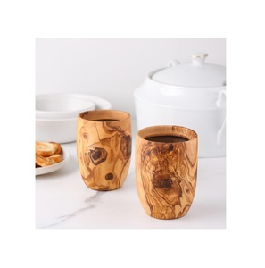 Solid Wood Coffee Mug Handmade Natural Wooden Mug Rustic Style Eco Friendly Drinking Mug for Home Use - Product Image 1