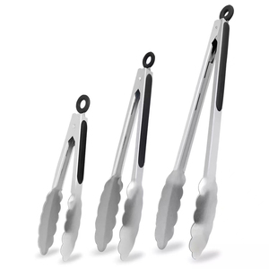 Pinzas antideslizantes para alimentos, para servir barbacoa, ensalada, pan, pasta, hielo y para las necesidades de preparación en la cocina profesional. - Product Image 1
