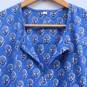 Beautiful floral Cotton Block Printed dress Dress For Casual wear Hand Block Printed Dress - Product Image 4