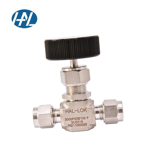 Two Ferrules Manual <strong>Needle</strong> <strong>Valve</strong> With Integral Bonnet Gas Media <strong>Swagelok</strong> Regulating Stem Replacement - Product Image 3