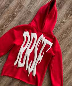 Sudadera con capucha rosa fucsia con cremallera completa, diseño gráfico de calavera, estilo urbano, moderna, hip hop, unisex, informal - Product Image 6