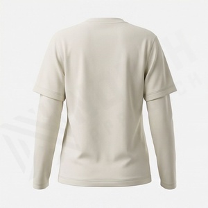 Nueva Llegada, Camisa de Oficina para Mujer, Primavera Otoño, Moda, Estampado Moderno, Vestido Informal para Dama, 240 g/m², 100% Algodón Satinado con Lentejuelas - Product Image 2