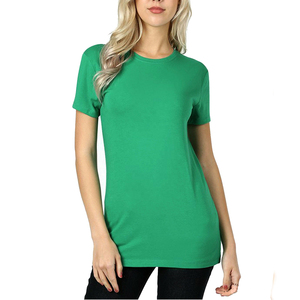 T-shirt court blanc personnalisé pour femme, T-shirt d'été vierge 100 % coton de haute qualité avec motif graphique, T-shirts blancs pour femme - Product Image 5