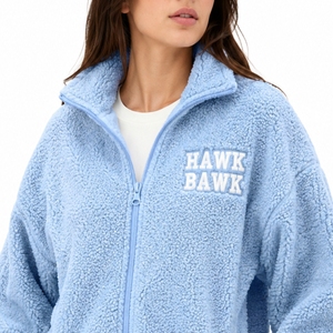 Giacca in pile Sherpa personalizzata da donna, morbida, calda, comoda, leggera, di alta qualità, moderna, da viaggio, per donna - Product Image 4