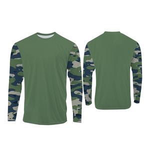 Sudadera de Pesca Personalizada para Hombre, Impresión Digital, Camuflaje, UPF50+, Secado Rápido, Protección UV, Manga Larga, para Actividades al Aire Libre - Product Image 1