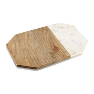 Planche à découper moderne de luxe en marbre et bois massif pour la préparation culinaire et la présentation des plats à la maison - Product Image 3