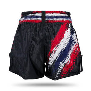 Pantalones Cortos de Muay Thai en Tela Satinada para Gimnasio, Boxeo, Karate, Entrenamiento, Combate, Flexibles, Cómodos, para Artes Marciales y Entrenamiento de Alto Rendimiento - Product Image 4