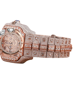 Luxury <b>Automatic</b> Moissanite Diamond Watch Men Full VVS Stone Stainless Steel Watch - Product Image 3